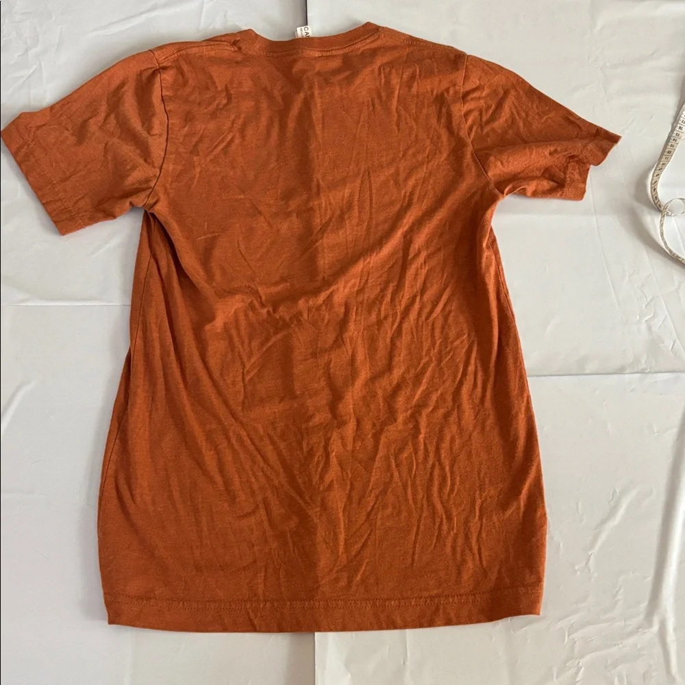 Bella Canvas Thanksgiving Turkey Graphic Tee Burnt Orange Sz S - Picture 7 of 7